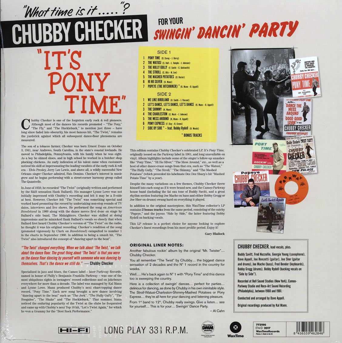 Chubby Checker - It's Pony Time [2017 Reissue 180G DMM)] [New Vinyl Record LP]