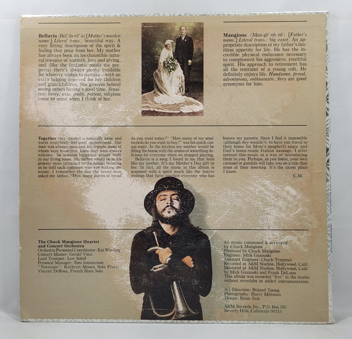 Chuck Mangione - Bellevai [Vinyl Record LP]
