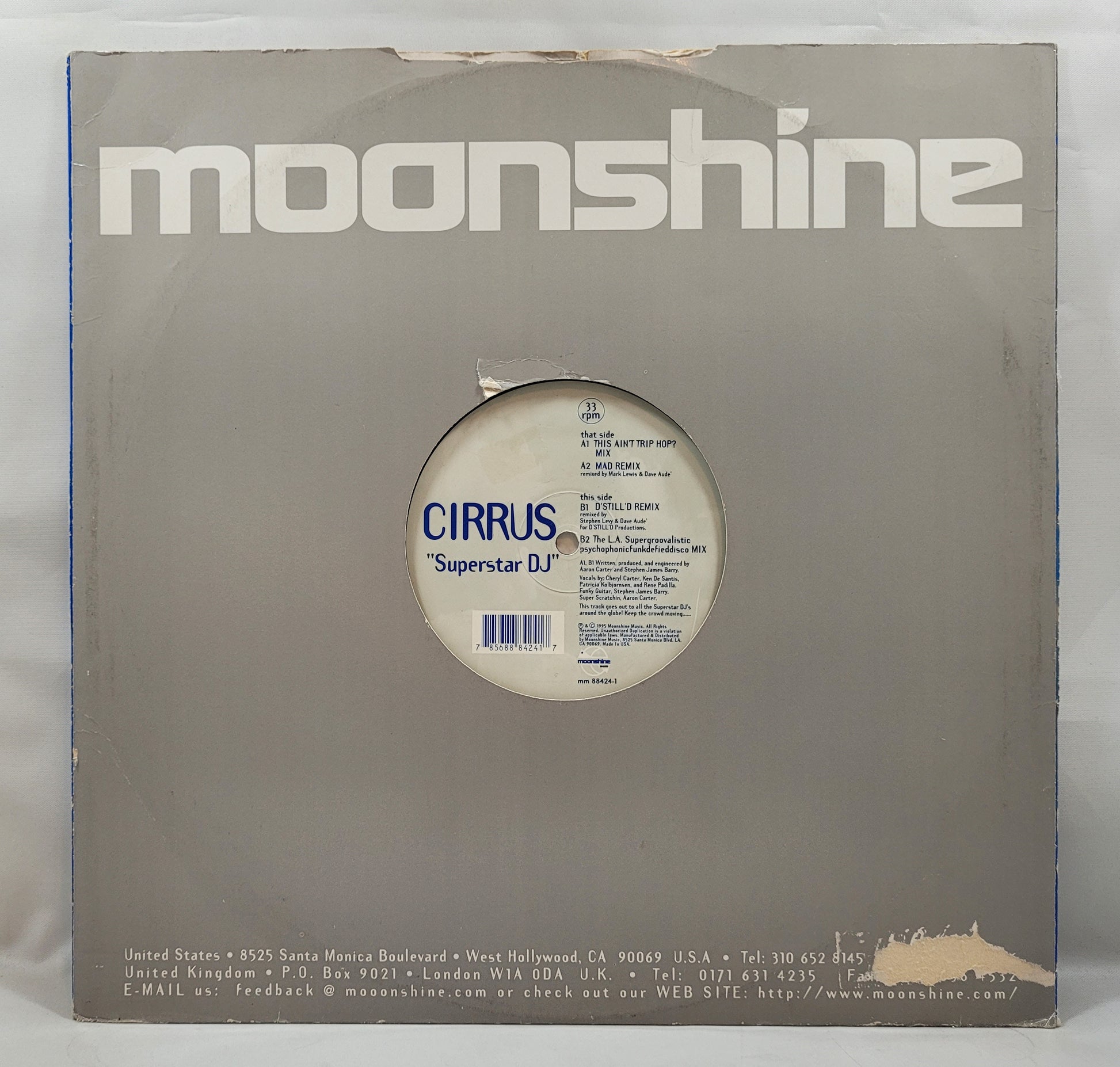 Cirrus - Superstar DJ [1995 Used Vinyl Record 12" Single]