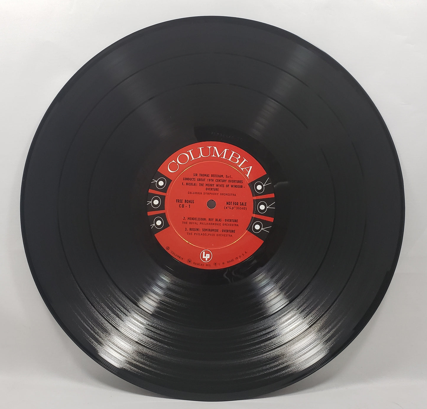 Sir Thomas Beecham - Great 19th Century Overtures [1955 Used Vinyl Record LP]