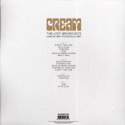 Cream - The Lost Broadcasts London and Stockholm 1967 [2020 Unoffcial] [New Double Vinyl Record LP]