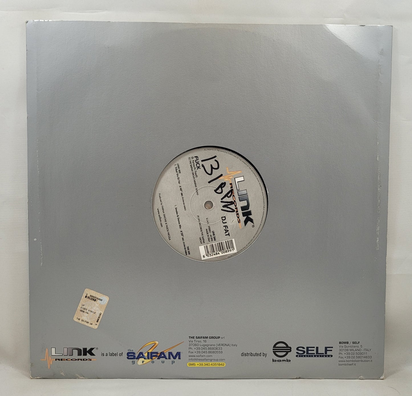 DJ Fat - Fuck [Vinyl Record 12" Single]