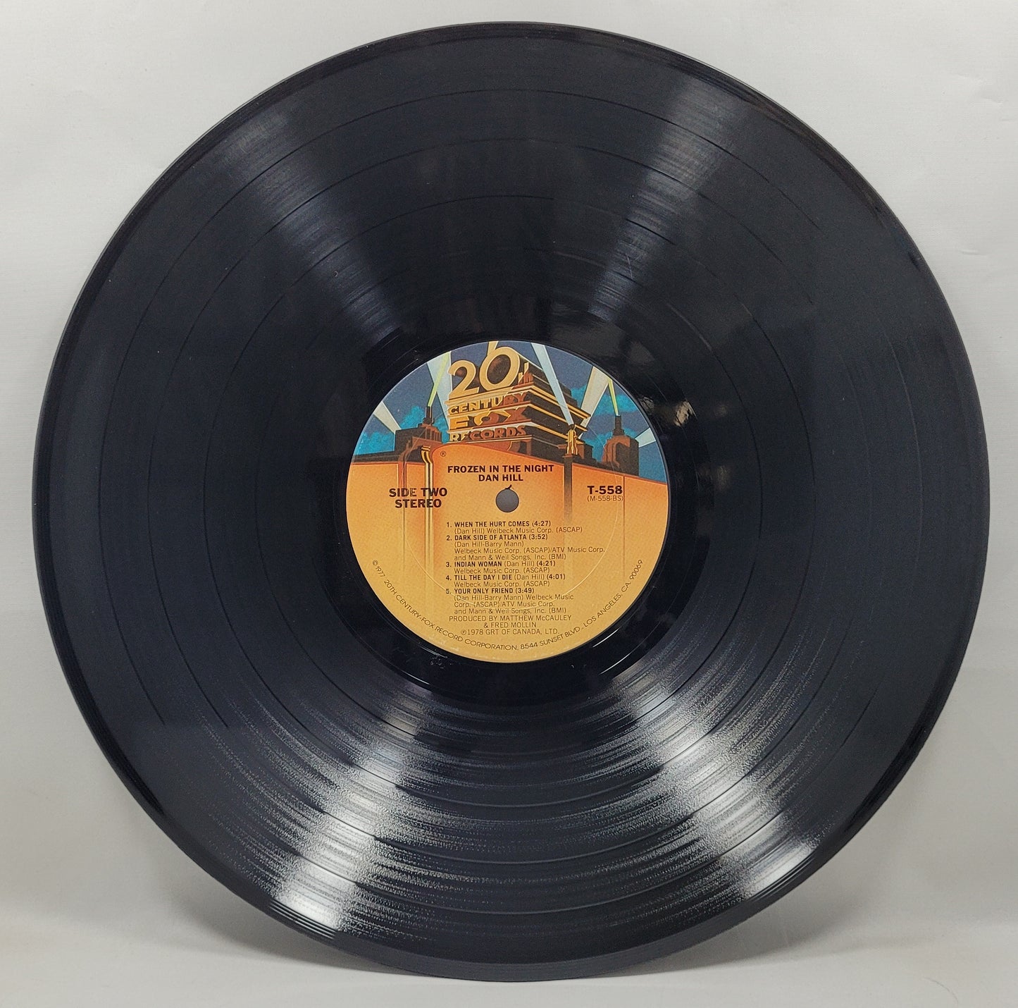 Dan Hill - Frozen in the Night [1978 Used Vinyl Record LP]