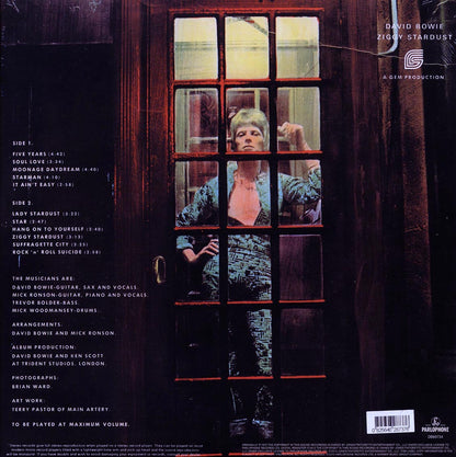 David Bowie - The Rise and Fall of Ziggy Stardust and the Spiders From Mars [2016 Reissue Remastered 180G] [New Vinyl Record LP]