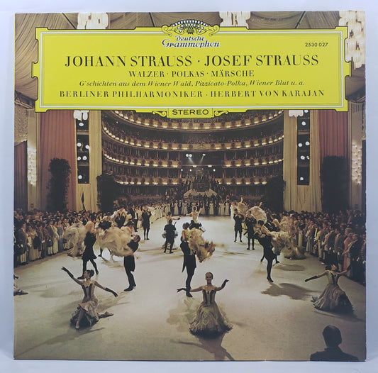 Herbert von Karajan - Johann Strauss, Josef Strauss: Walzer - Polkas - Marsche [1971 Used Vinyl Record LP]