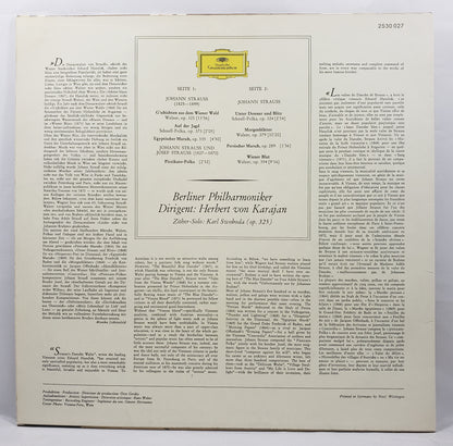 Herbert von Karajan - Johann Strauss, Josef Strauss: Walzer - Polkas - Marsche [1971 Used Vinyl Record LP]