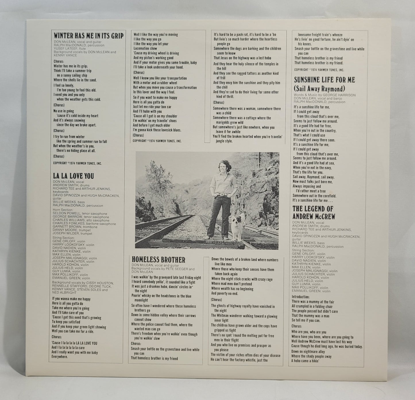 Don McLean - Homeless Brother [1974 Used Vinyl Record LP]