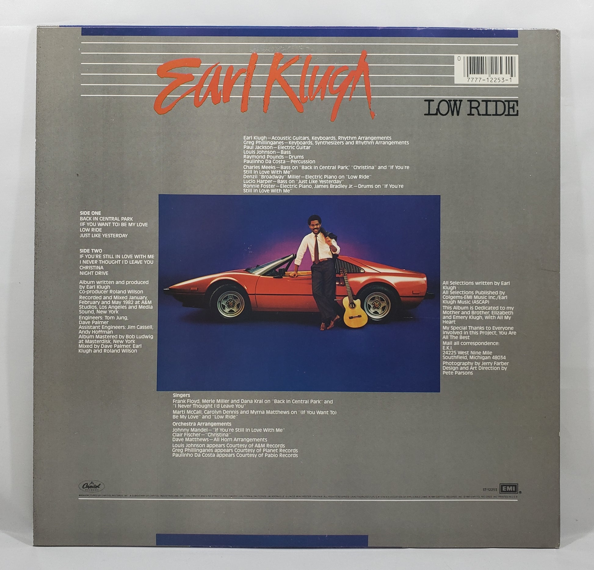 Earl Klugh - Low Ride [1983 Jacksonville Pressing] [Used Vinyl Record LP]