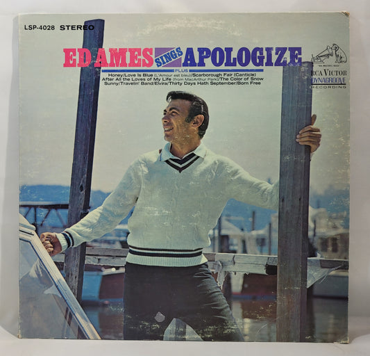 Ed Ames - Ed Ames Sings Apologize [1968 Used Vinyl Record LP]