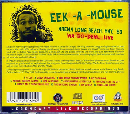 Eek-A-Mouse - Wa-Do-Dem...Live [2016 Unofficial Remastered] [New CD]