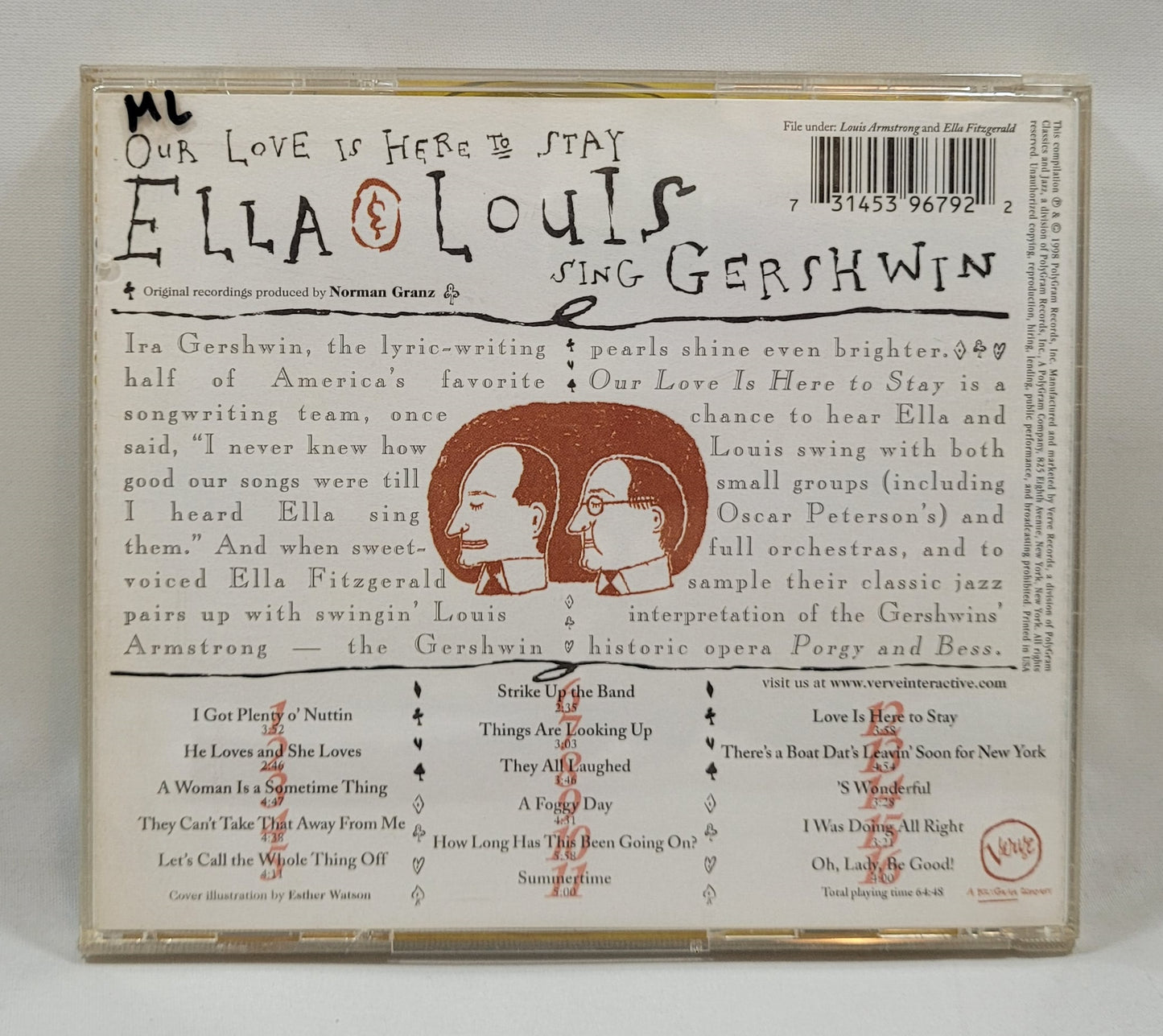 Ella & Louis - Our Love Is Here to Stay: Ella & Louis Sing Gershwin [1998 Used CD]