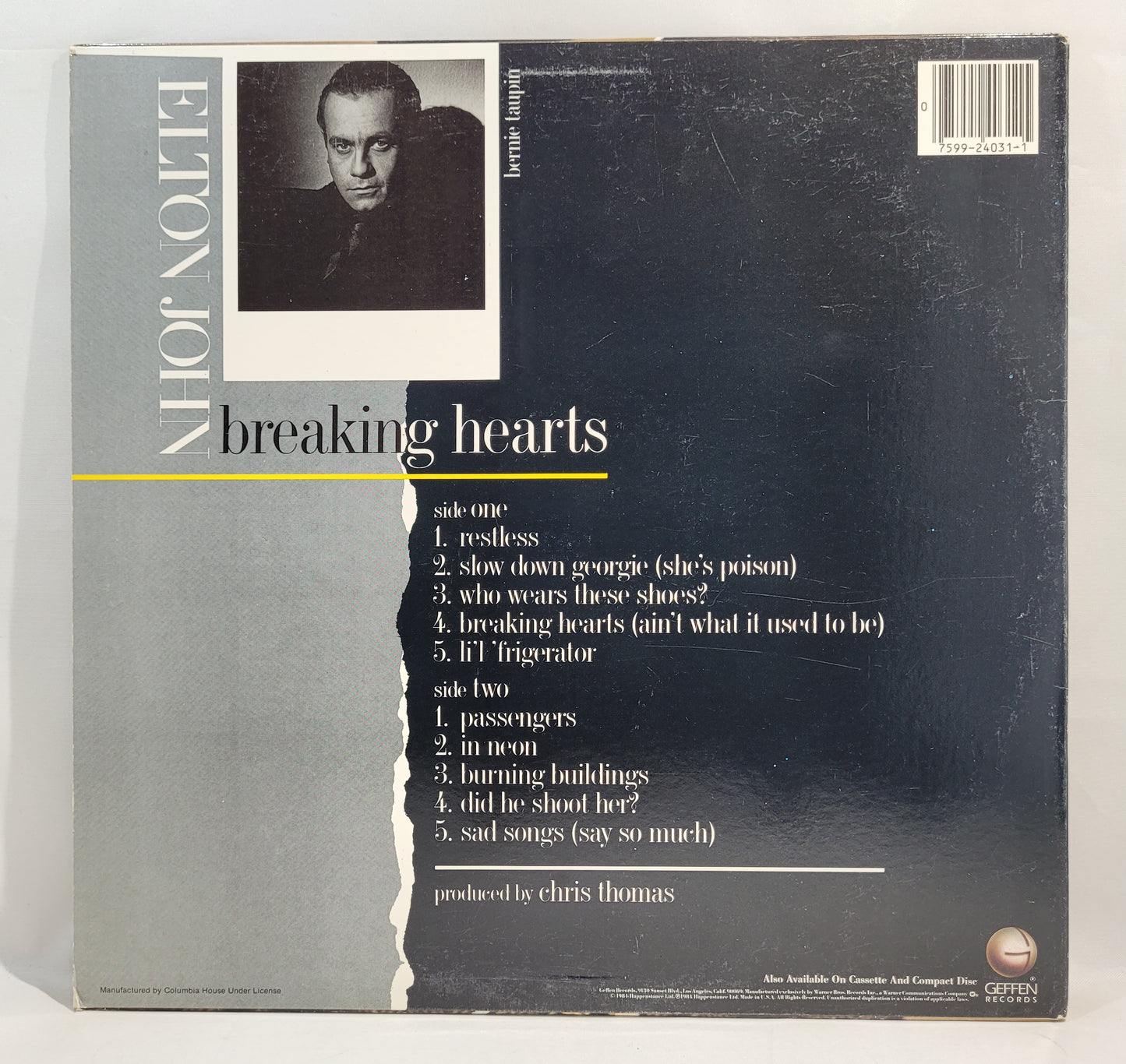Elton John - Breaking Hearts [Vinyl Record LP]