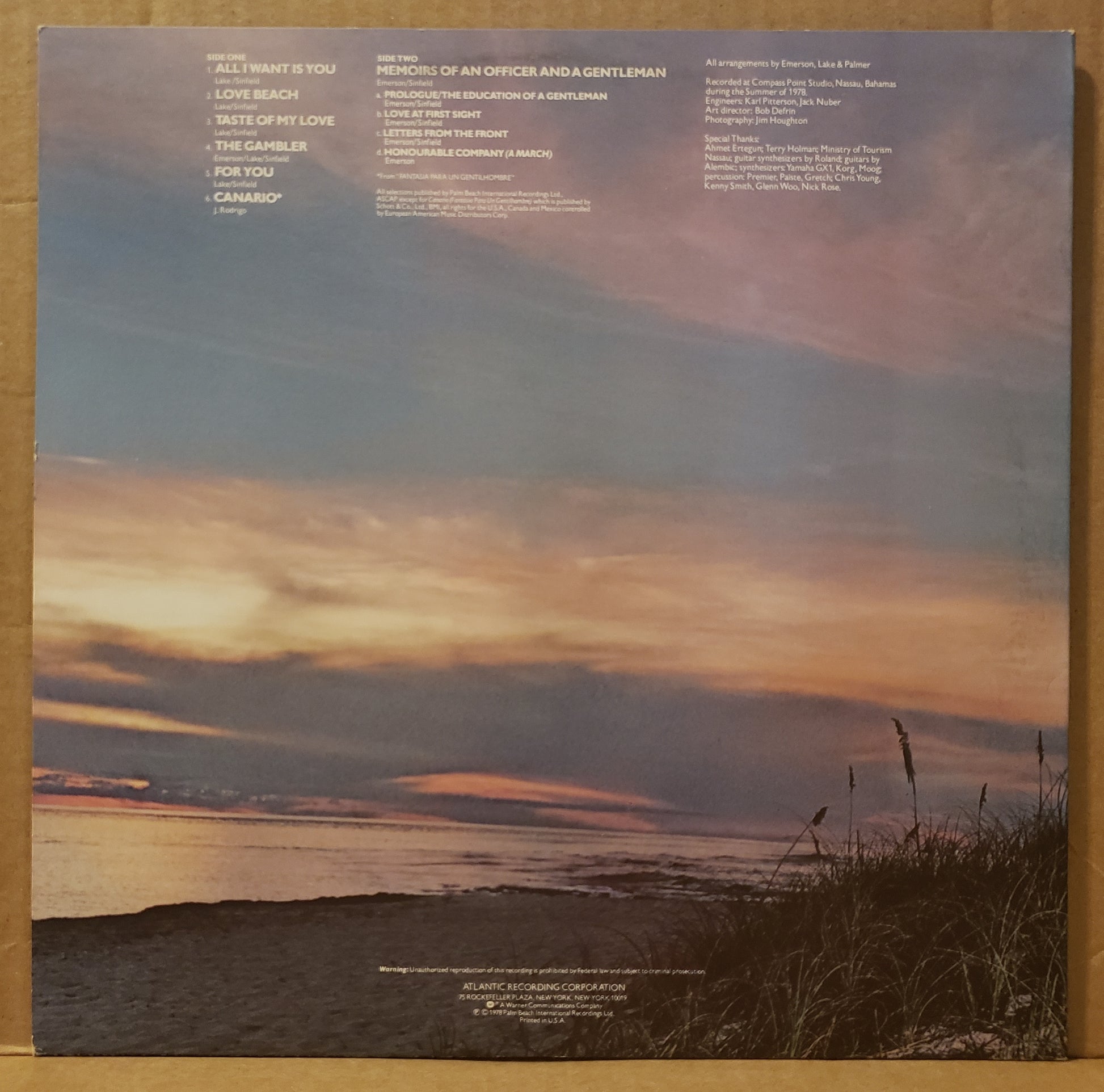 Emerson, Lake & Palmer - Love Beach [1978 Monarch] [Used Vinyl Record LP]