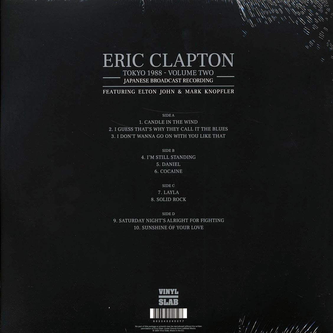 Eric Clapton - Tokyo 1988 Volume Two [2020 Unofficial] [New Double Vinyl Record]