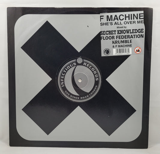 F Machine - She's All Over Me [1994 Used Vinyl Record 12" Single]