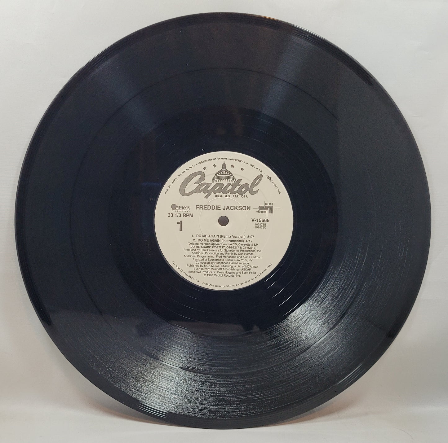 Freddie Jackson - Do Me Again [1991 Used Vinyl Record 12" Single]