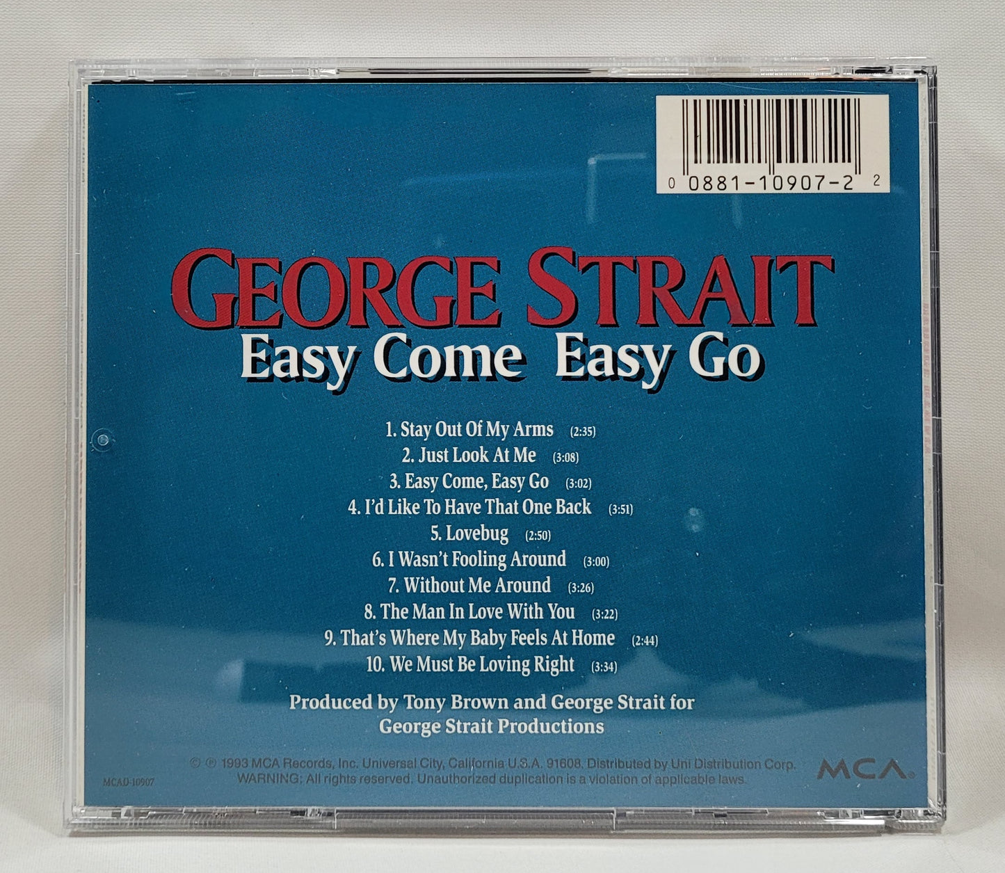 George Strait - Easy Come Easy Go [1993 Used CD]