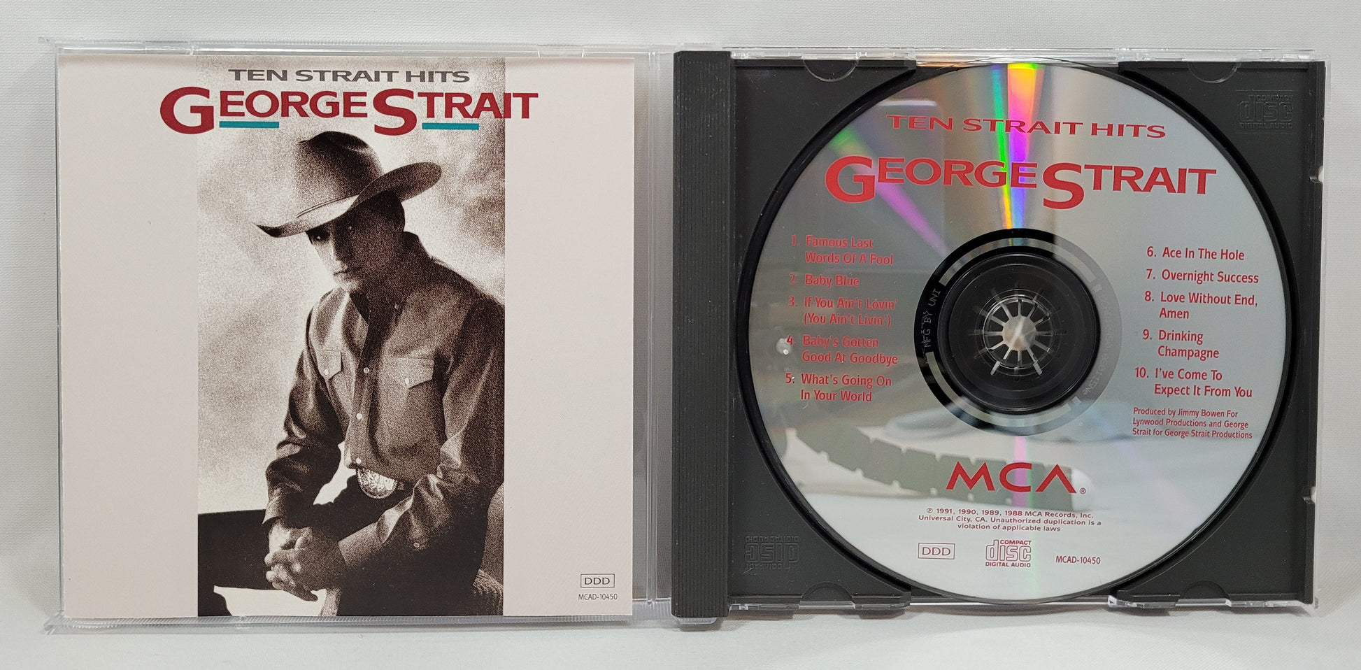 George Strait - Ten Strait Hits [1991 Compilation] [Used CD]