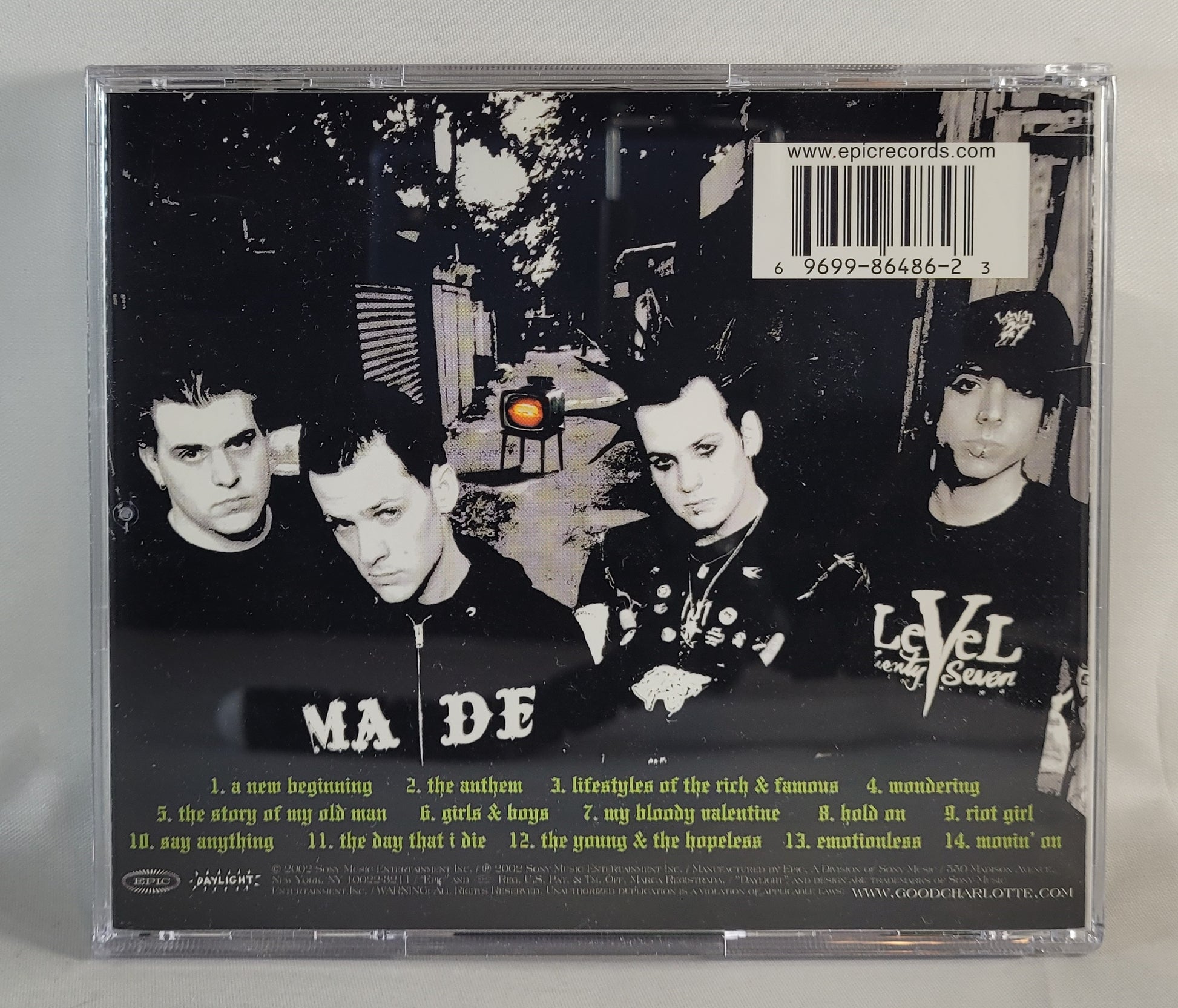 Good Charlotte - The Young and the Hopeless [2002 Enhanced] [Used CD]