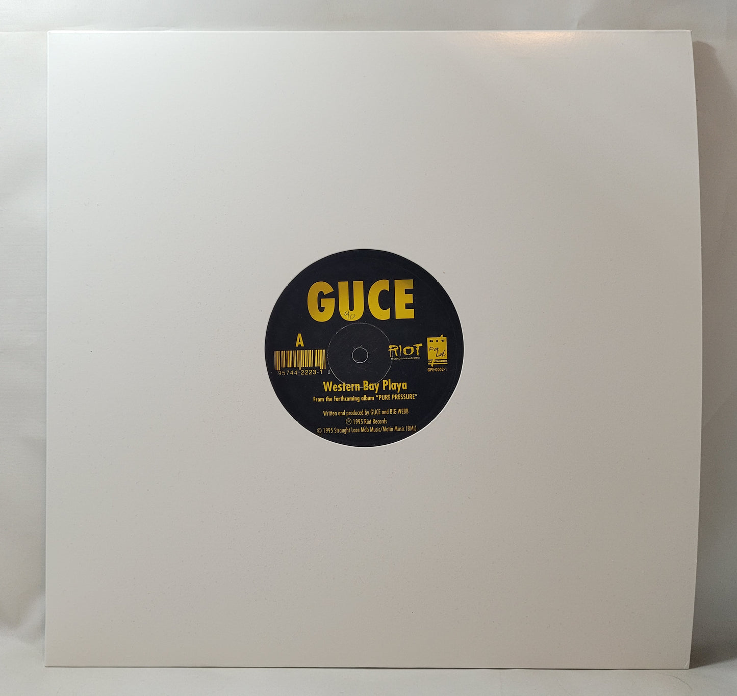 Guce - Western Bay Playa / The Game Getz Thick [1995 Used Vinyl Record 12" Single]