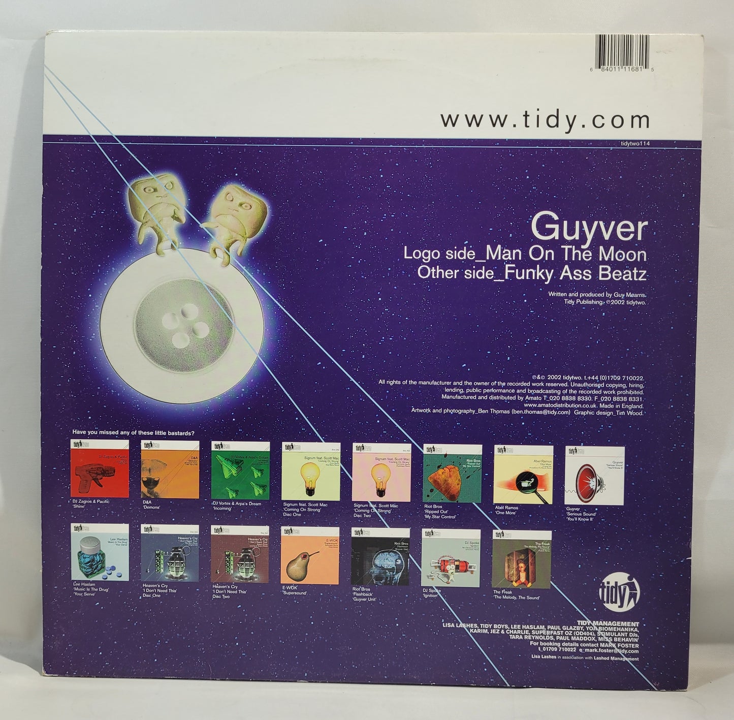 Guyver - Man on the Moon [2002 45RPM] [Used Vinyl Record 12" Single]