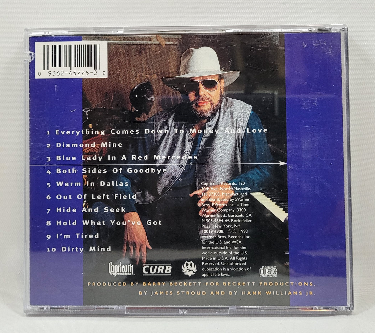 Hank Williams Jr. - Out of Left Field [1993 Used CD]