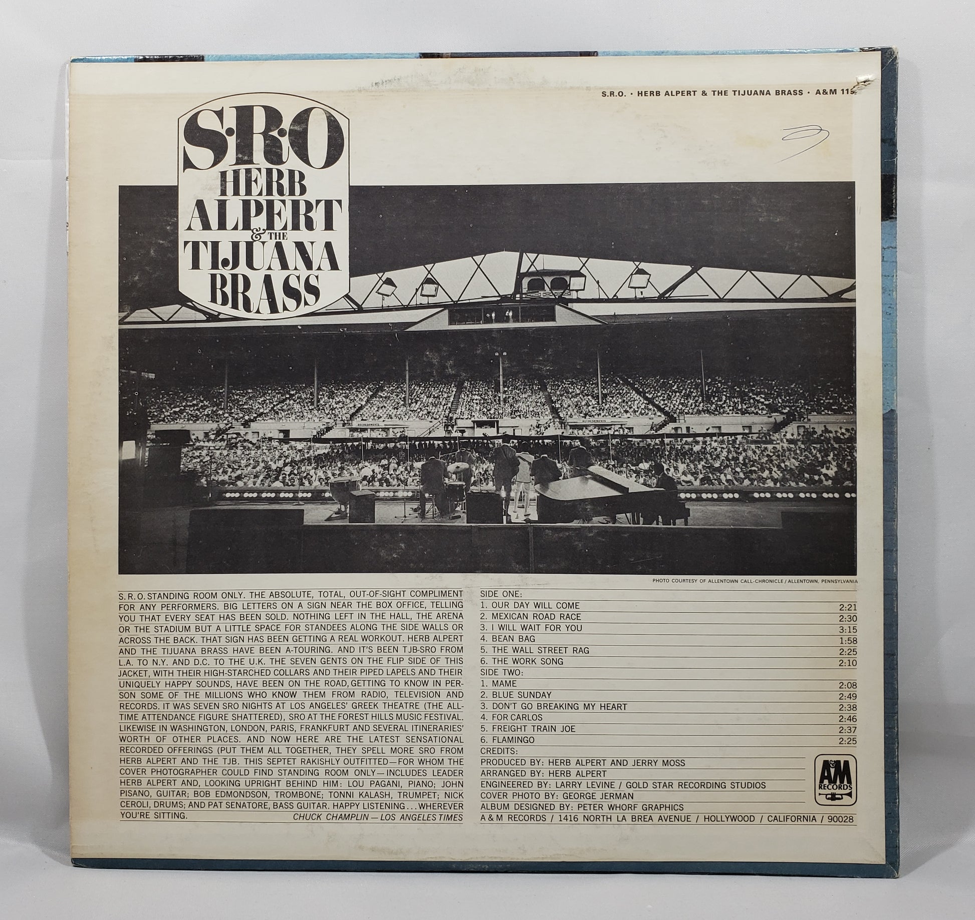 Herb Alpert & The Tijuana Brass - S.R.O. [1966 Mono] [Used Vinyl Record LP]