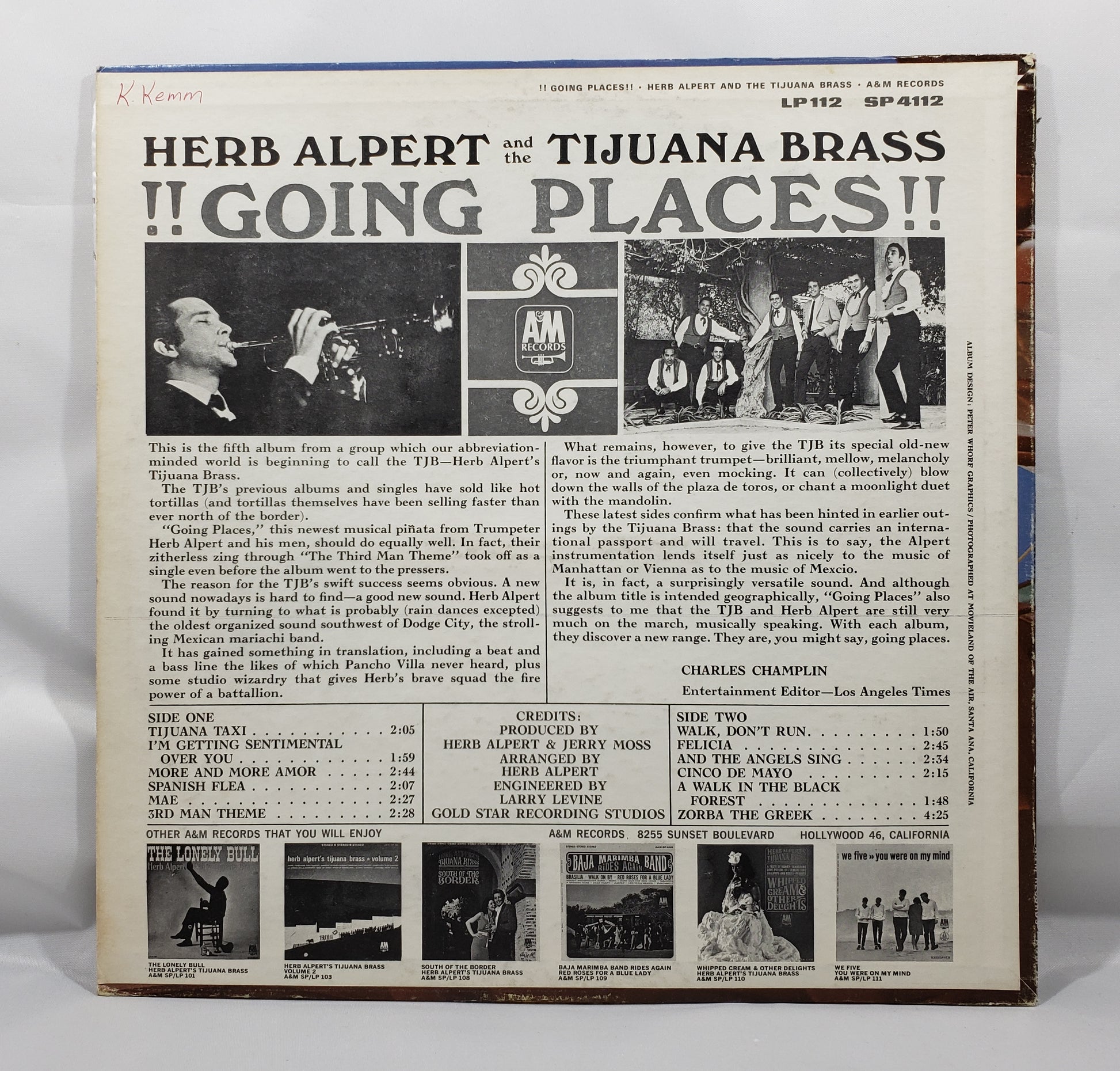 Herb Alpert and The Tijuana Brass - !!Going Places!! [1965 Used Vinyl Record LP]