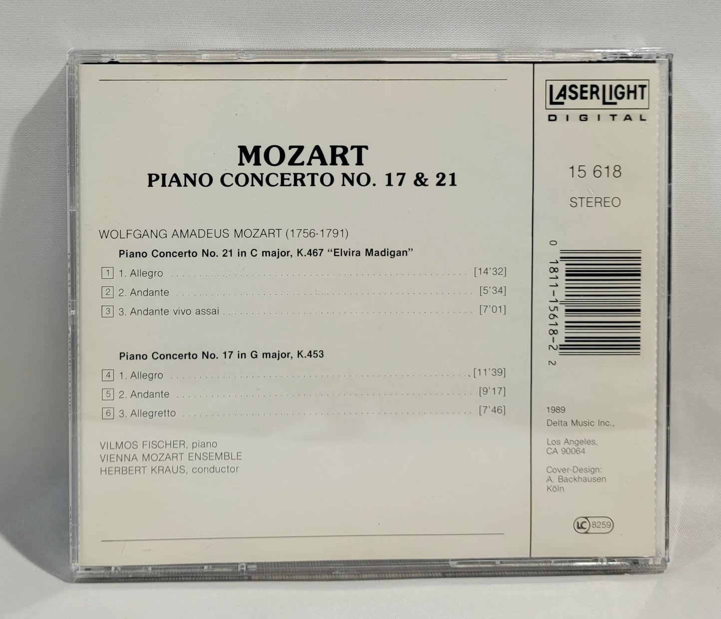 Herbert Kraus - Mozart Piano Concerto No. 17, No. 21 (Elvira Madigan) [CD]