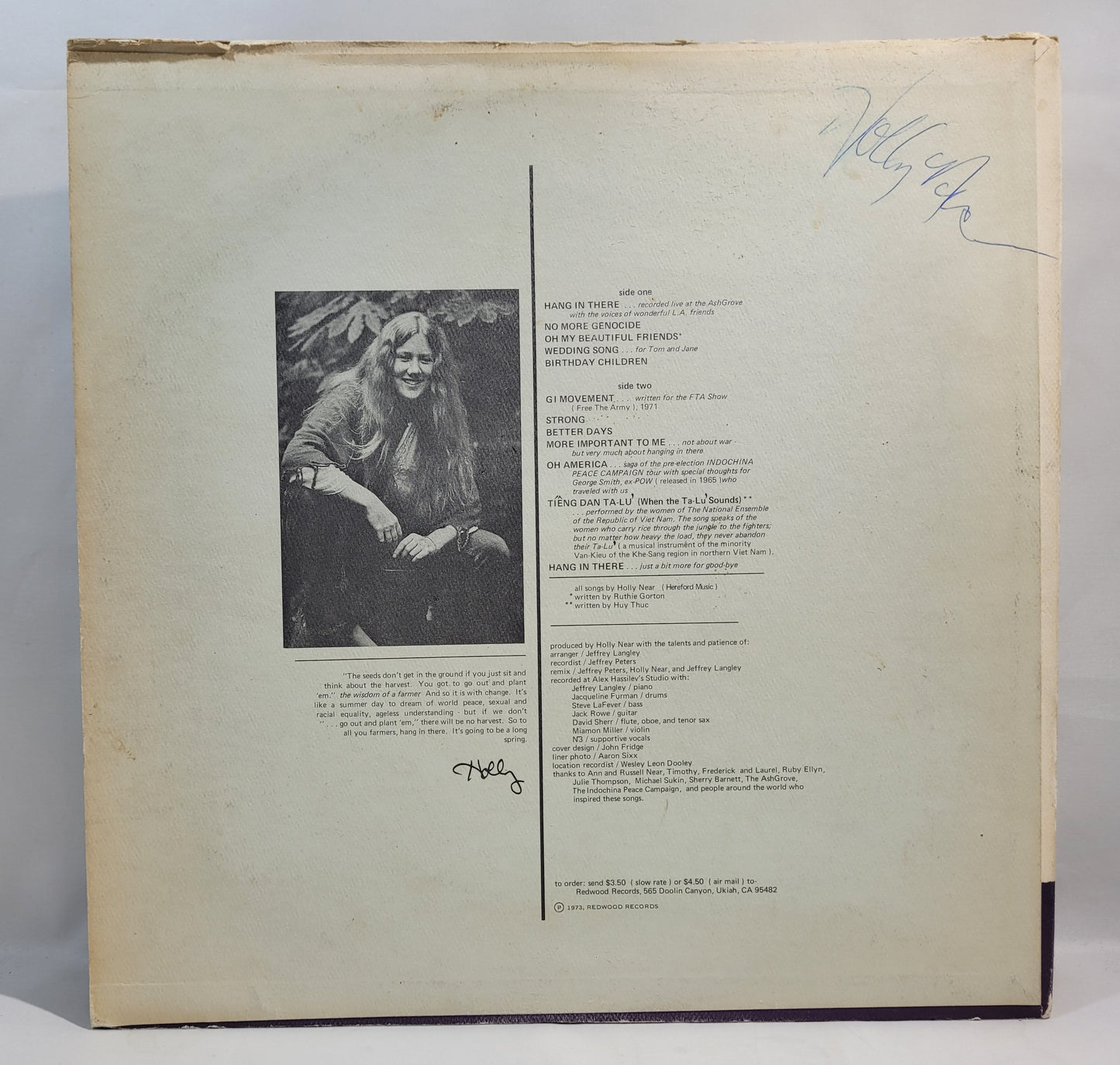 Holly Near - Hang in There [Vinyl Record LP]