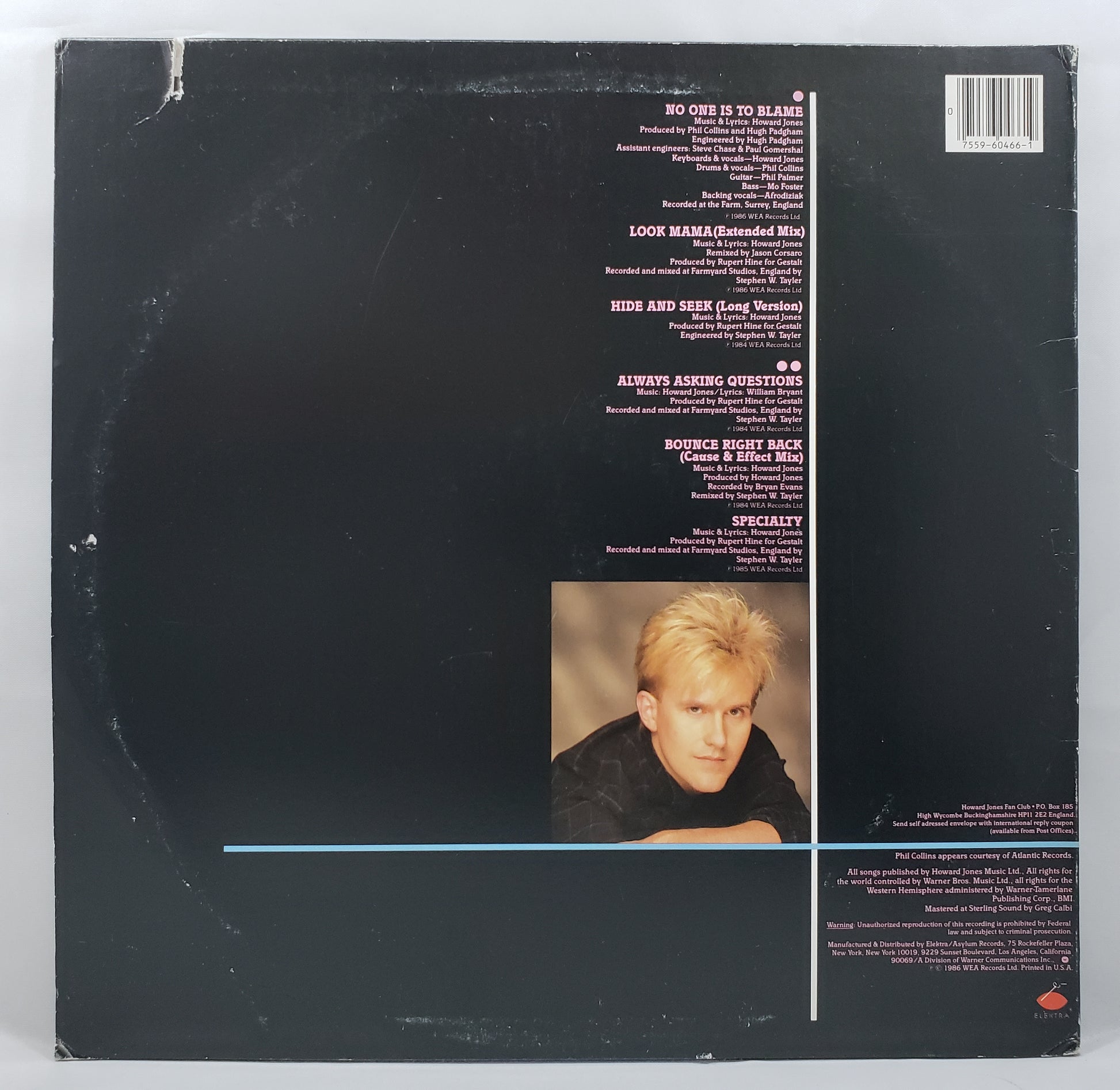 Howard Jones - Action Replay [1986 Allied Pressing] [Used Vinyl Record EP]