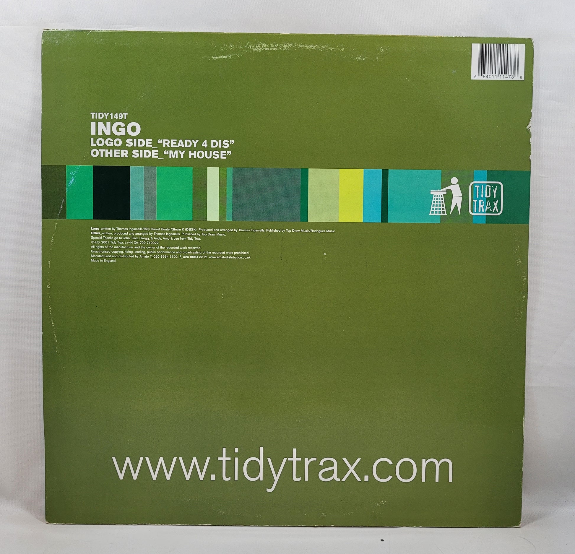 Ingo - Ready 4 Dis / My House [2001 Used Vinyl Record 12" Single]