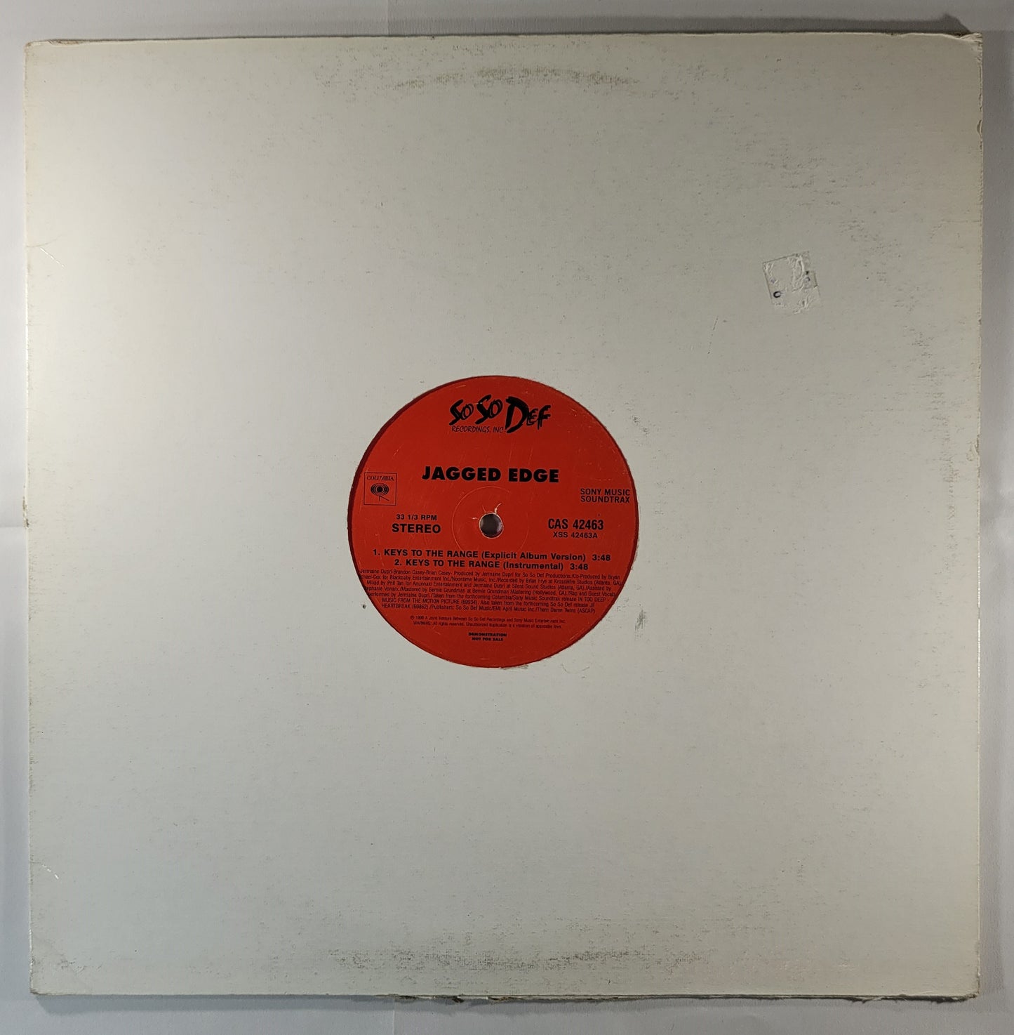 Jagged Edge - Keys to the Range [1999 Promo Red] [Used Vinyl Record 12" Single]