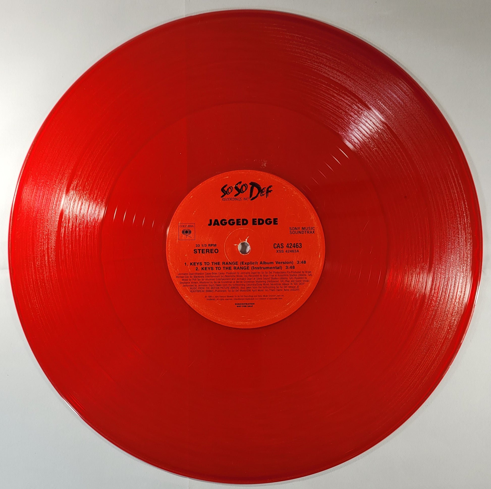 Jagged Edge - Keys to the Range [1999 Promo Red] [Used Vinyl Record 12" Single]