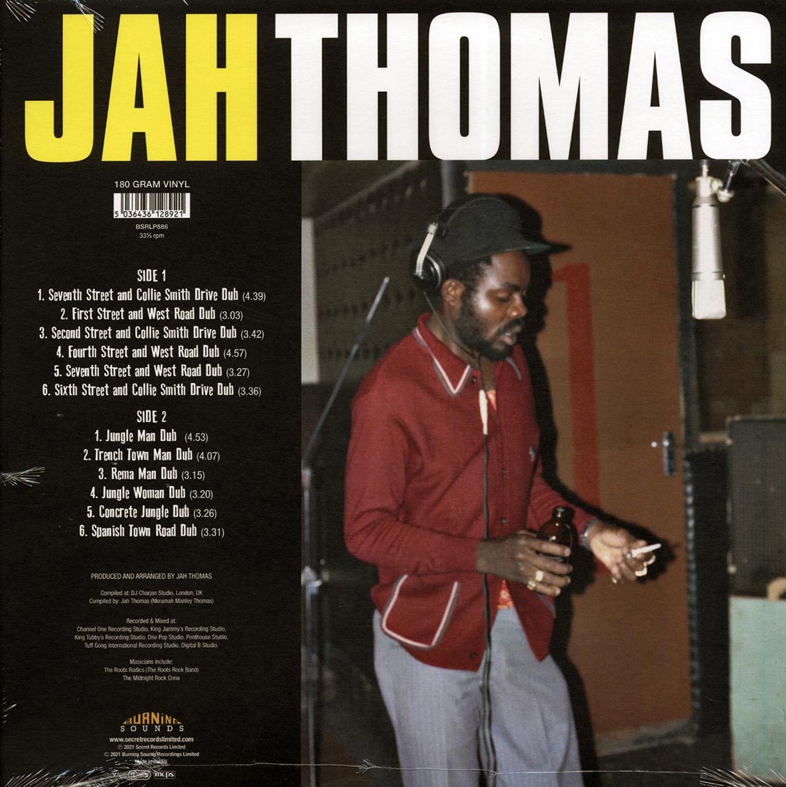 Jah Thomas - Dub of Dubs [2021 180G White] [New Vinyl Record LP]