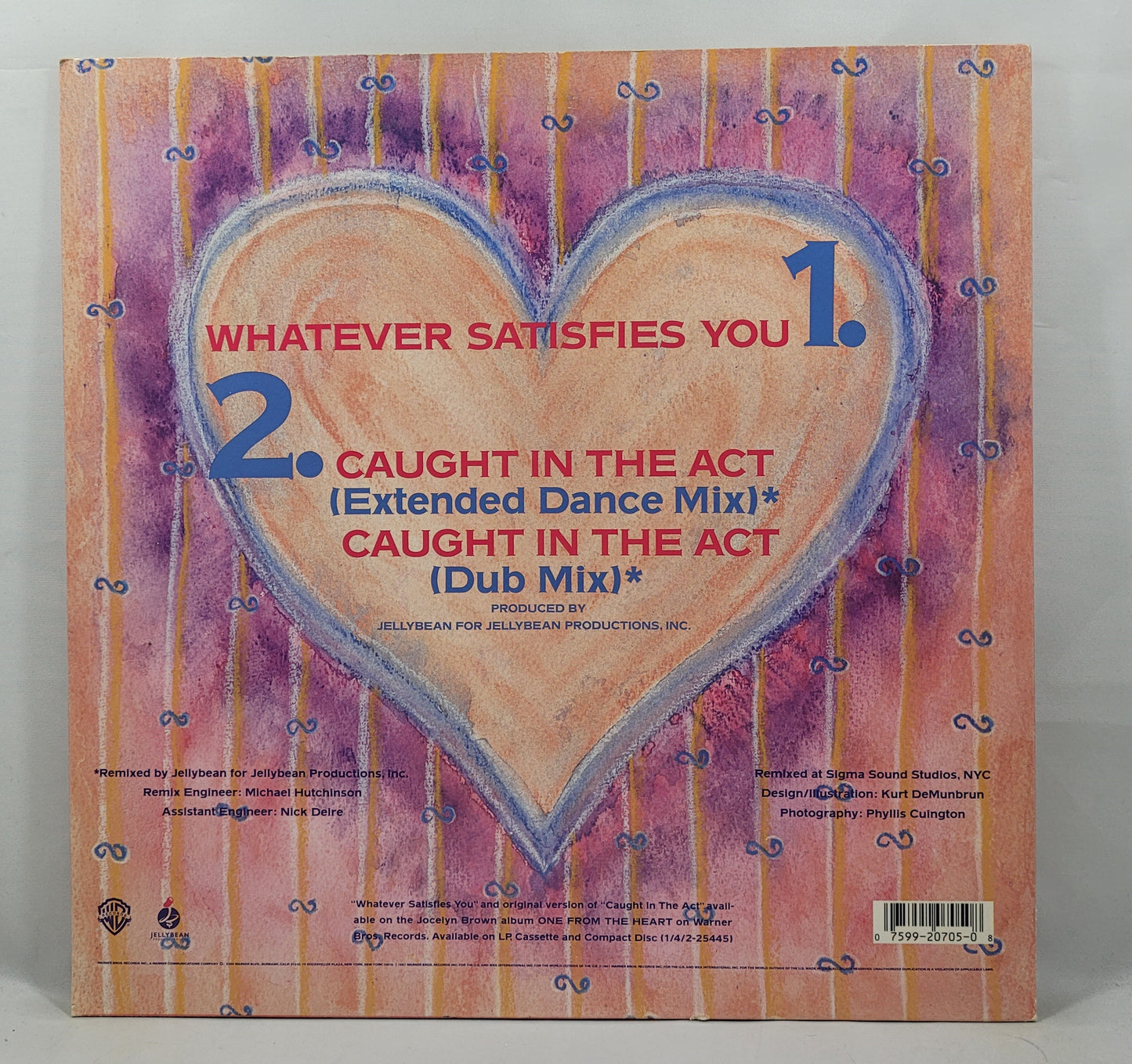 Jocelyn Brown - Whatever Satisfies You [1987 Used Vinyl Record 12" Single]