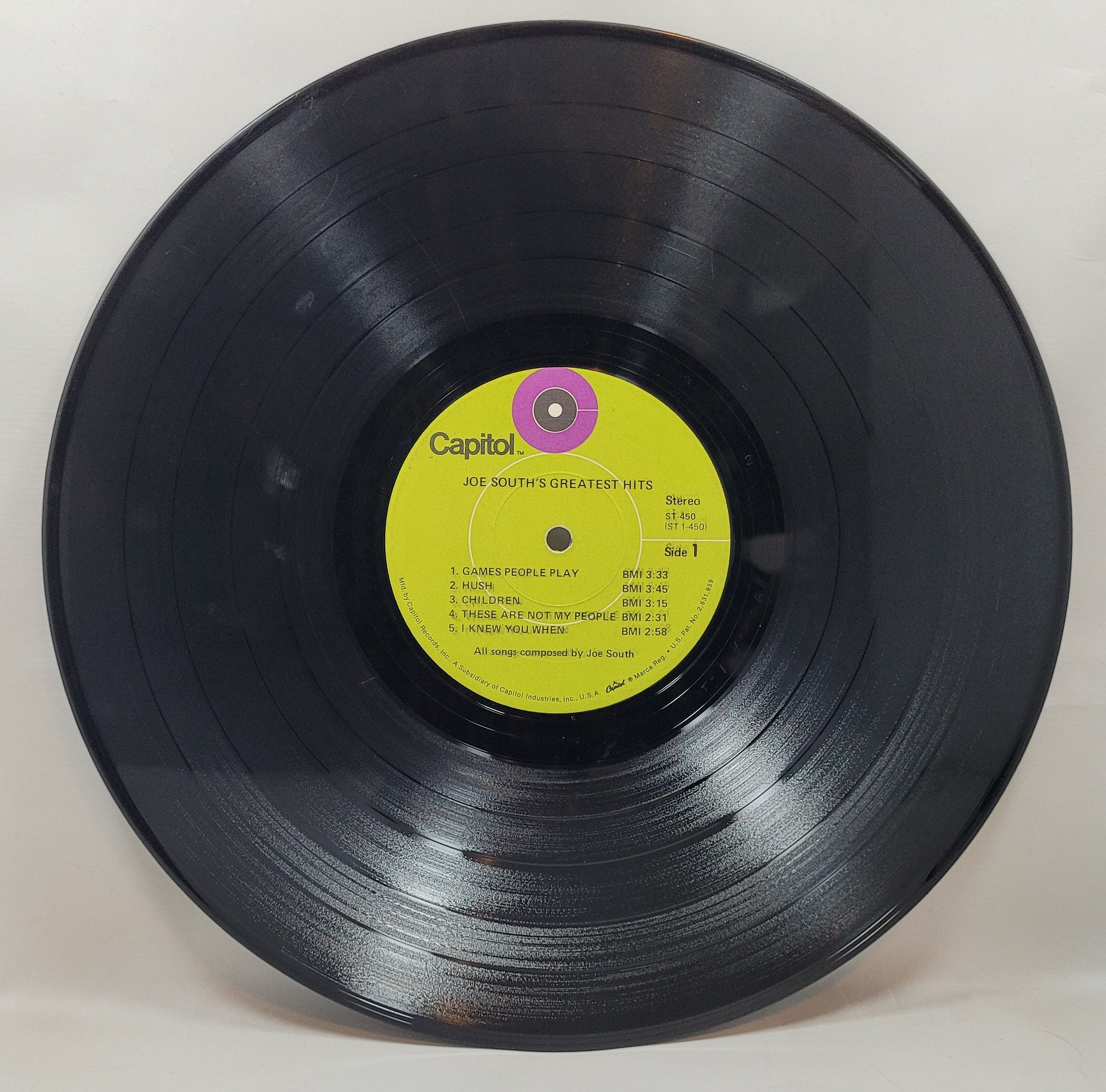 Joe South - Joe South's Greatest Hits Vol. 1 [1970 Compilation] [Used Vinyl Record LP]