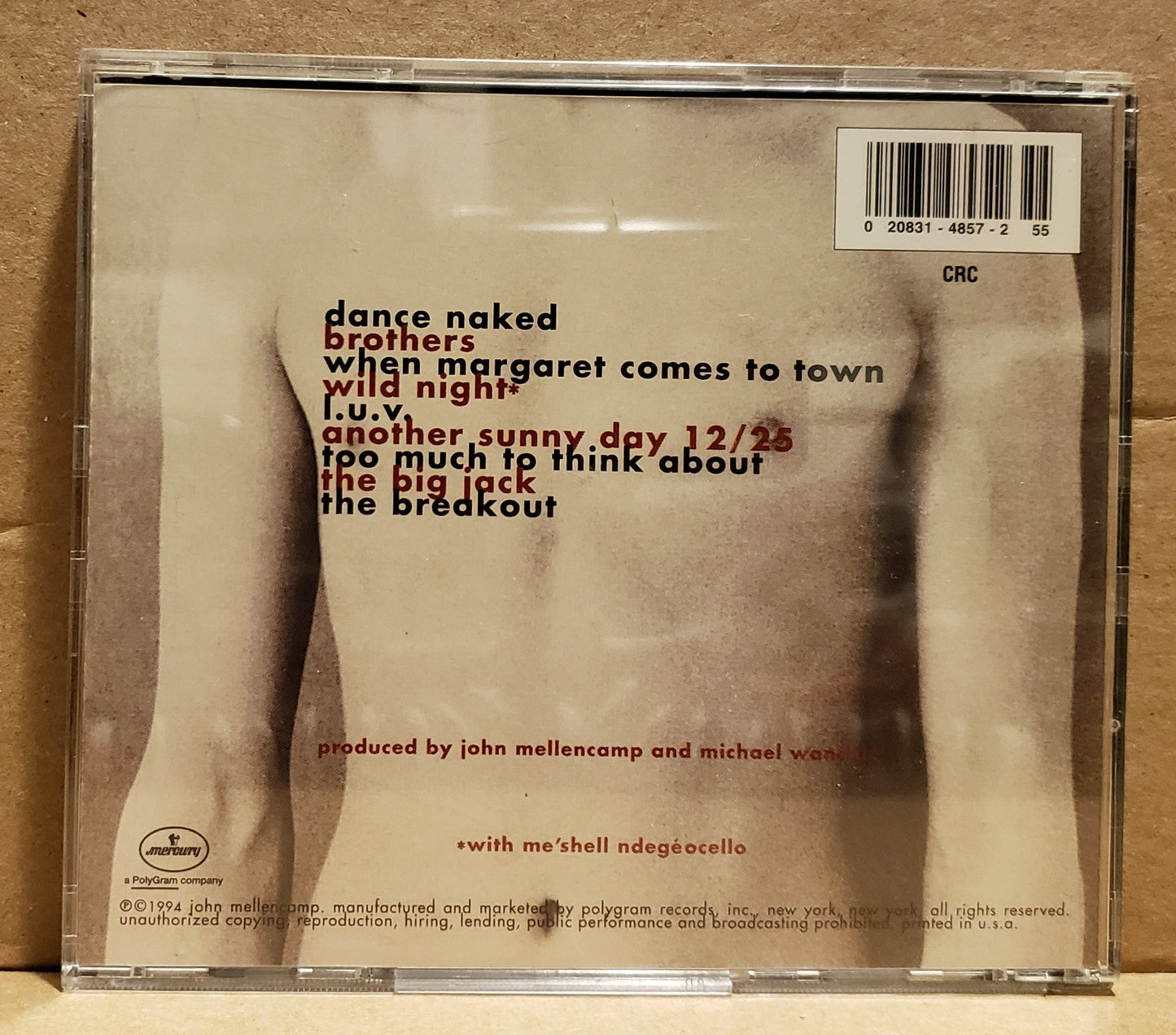 John Mellencamp - Dance Naked [1994 Club Edition] [Used CD]