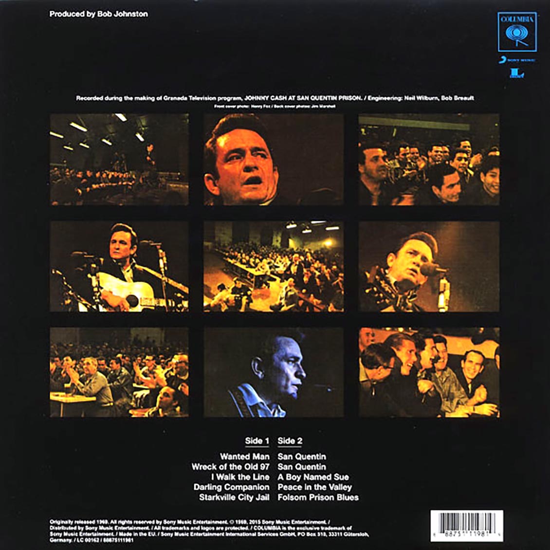 Johnny Cash - Johnny Cash at San Quentin [2015 Reissue 180G] [New Vinyl Record LP]