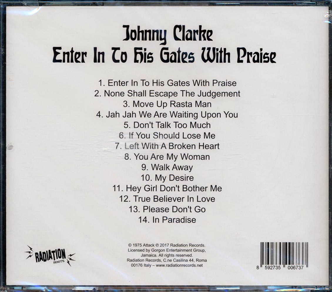 Johnny Clarke - Enter in to His Gate With Praise [2017 Reissue] [New CD]