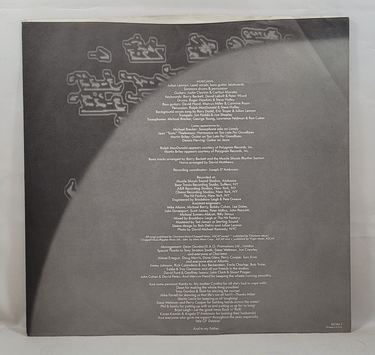 Julian Lennon - Valotte [1984 Allied Pressing] [Used Vinyl Record LP] [B]