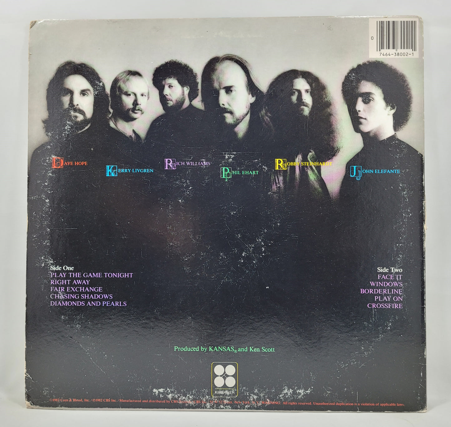 Kansas - Vinyl Confessions [1982 Carrollton Pressing] [Used Vinyl Record LP] [C]