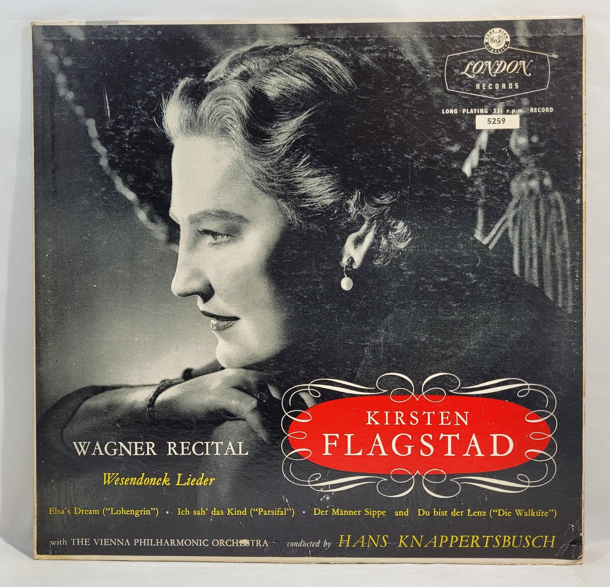 Kirsten Flagstad - Wagner Recital - Wesendonck Lieder [1956 Mono] [Used Vinyl Record LP]