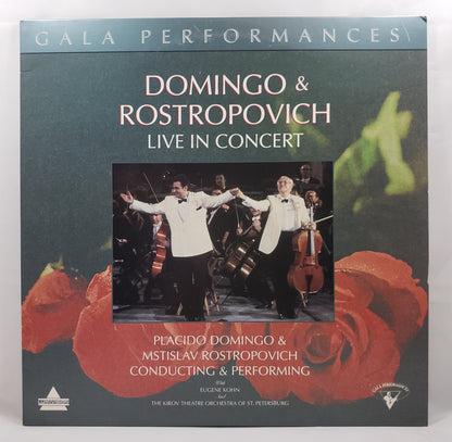 Domingo & Rostropovich Live in Concert [1992 Used LaserDisc]