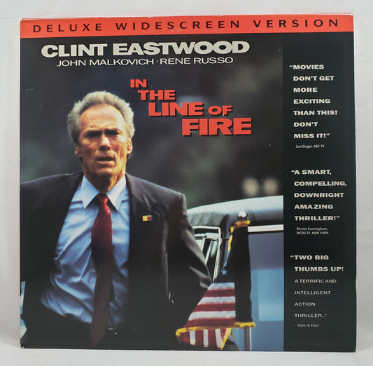 In the Line of Fire (1993 Clint Eastwood, John Malkovich) [Used LaserDisc]