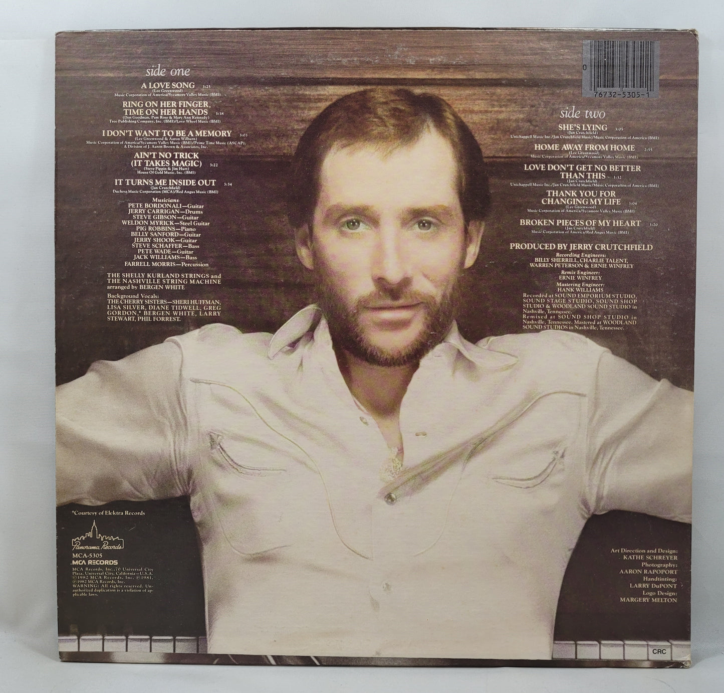 Lee Greenwood - Inside Out [1982 Club Edition] [Used Vinyl Record LP]