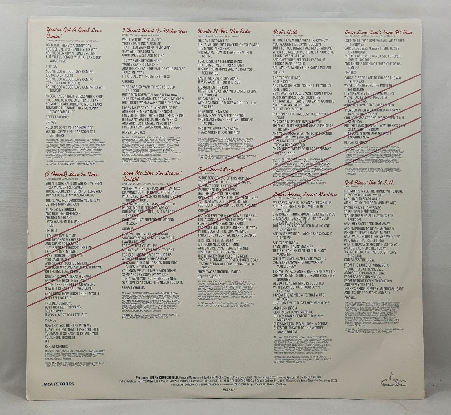 Lee Greenwood - You've Got a Good Love Comin' [Vinyl Record LP]
