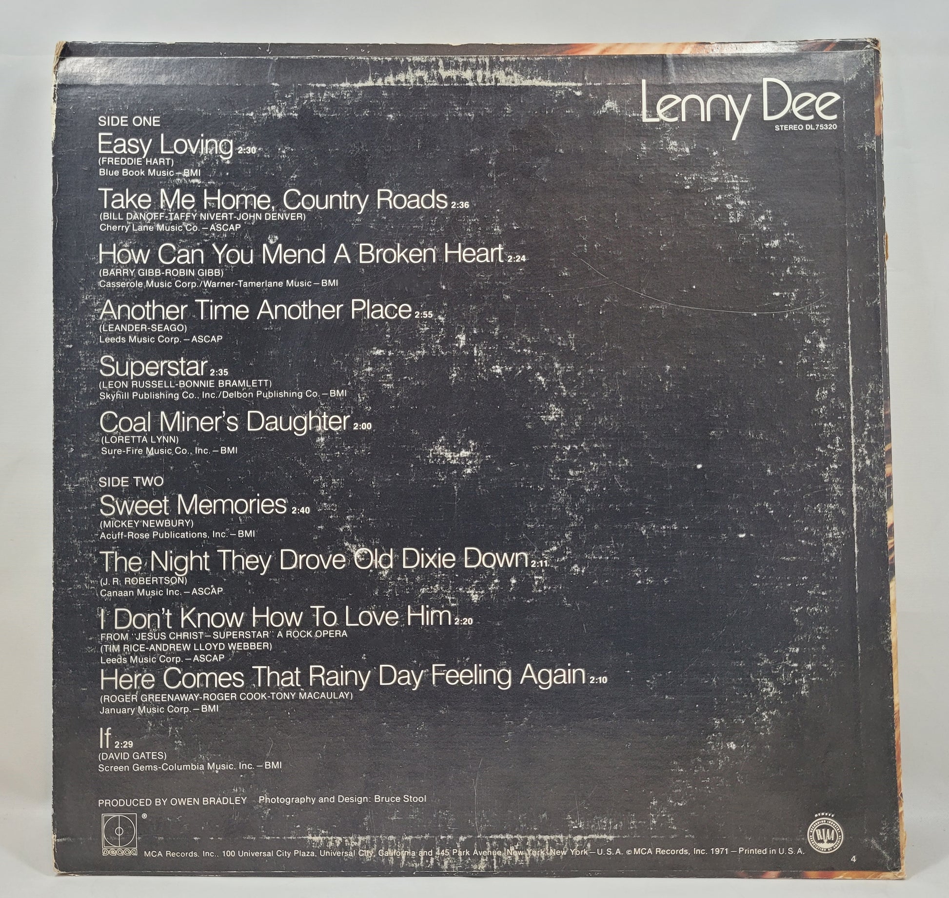 Lenny Dee - Easy Lovin' [1971 Used Vinyl Record LP]