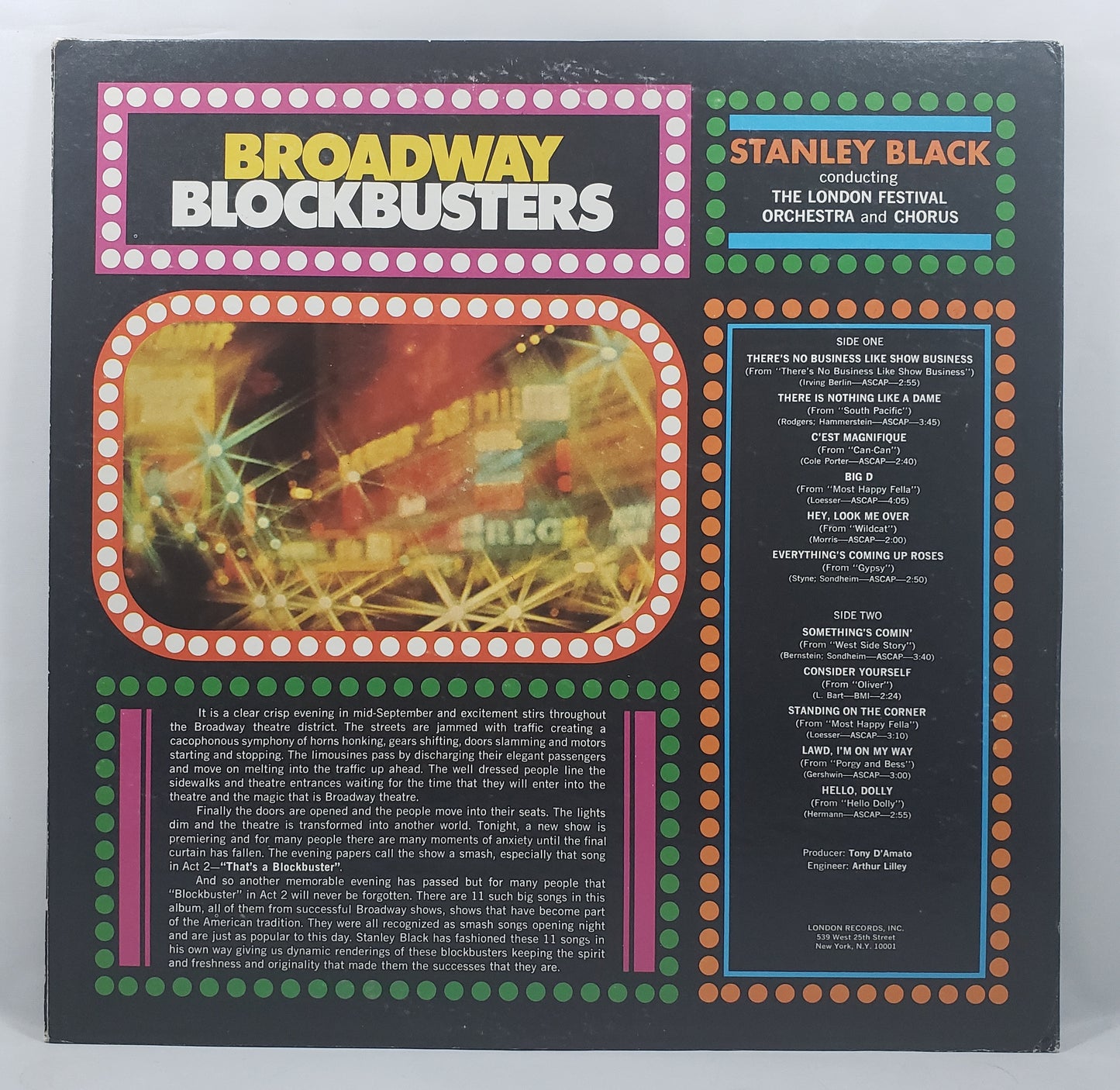 Stanley Black - Broadway Blockbusters [1967 Phase 4] [Used Vinyl Record LP]