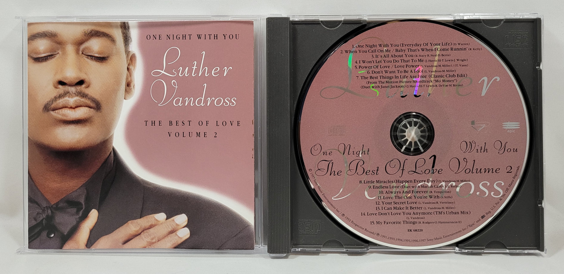 Luther Vandross - One Night With You (The Best of Love Volume 2) [1997 Compilation Remastered] [Used CD]